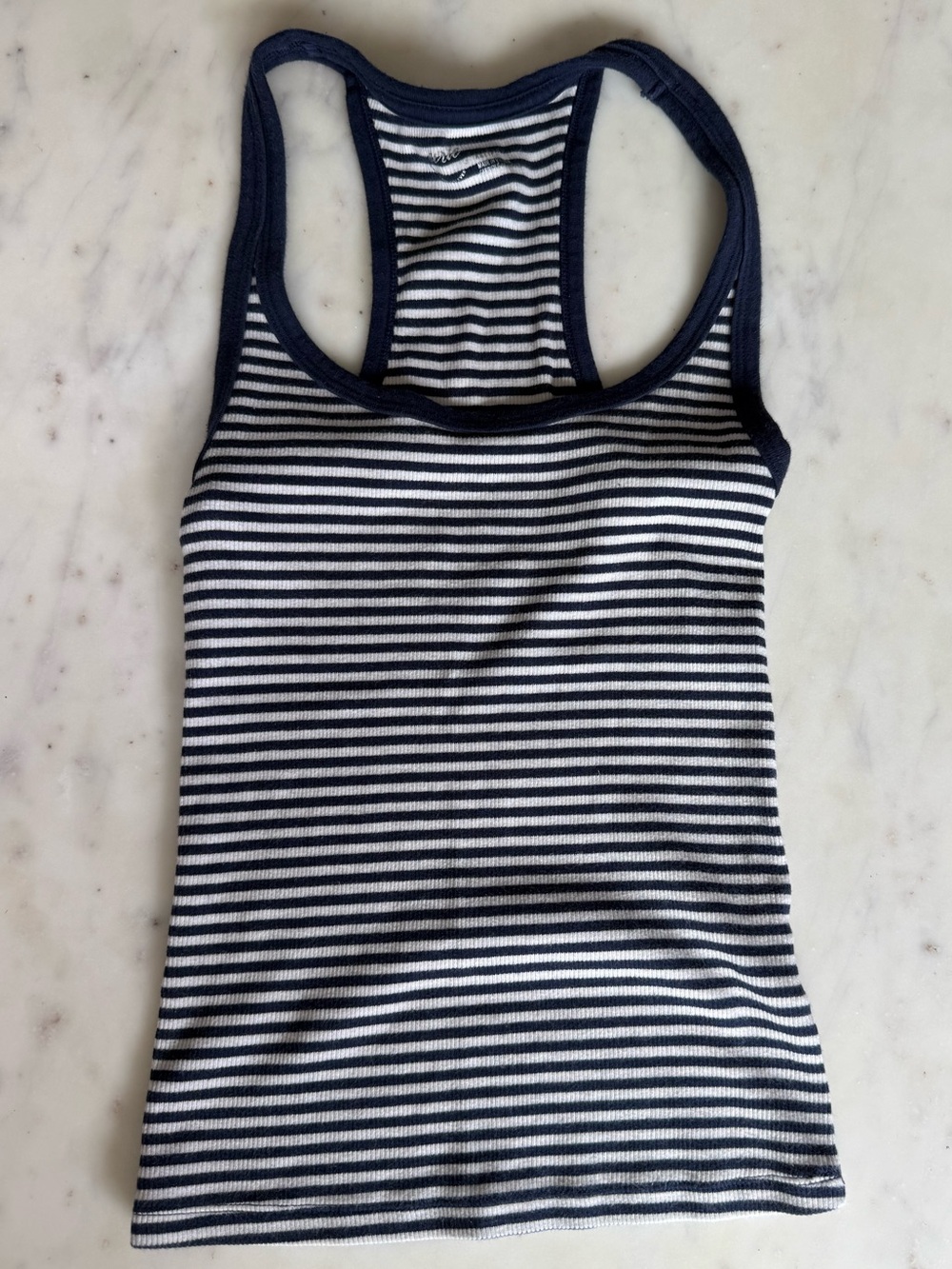 Aerie Blue Stripped Razorback Tank